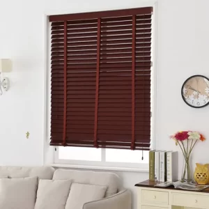 Persianas Horizontales de pvc oscuro