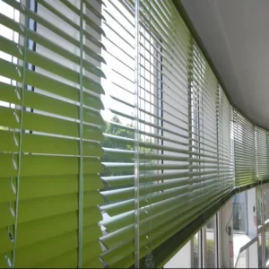 cortinas venecianas en pvc verde